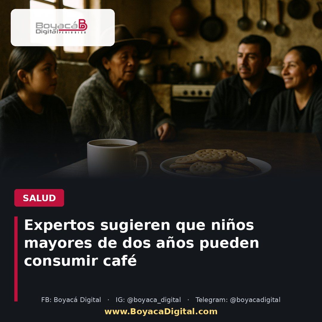 Expertos sugieren que niños mayores de dos años pueden consumir café