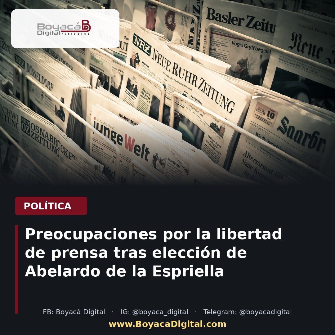 Preocupaciones por la libertad de prensa tras elección de Abelardo de la Espriella