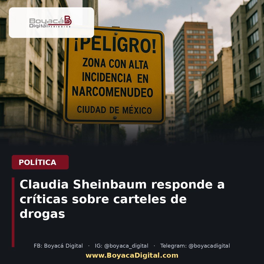 Claudia Sheinbaum responde a cuestionamientos sobre carteles de drogas
