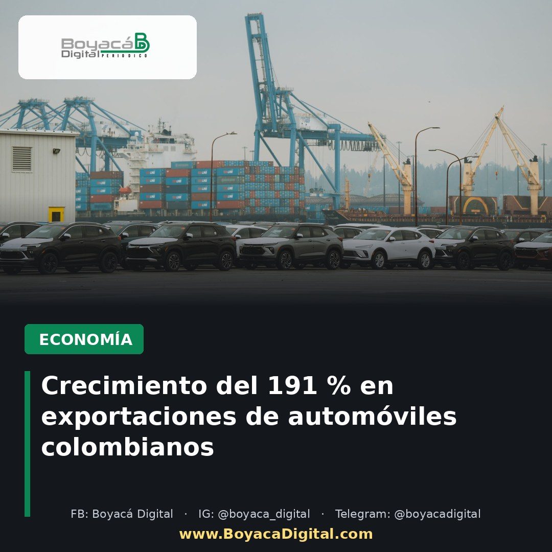 Crecimiento del 191 % en exportaciones de automóviles colombianos