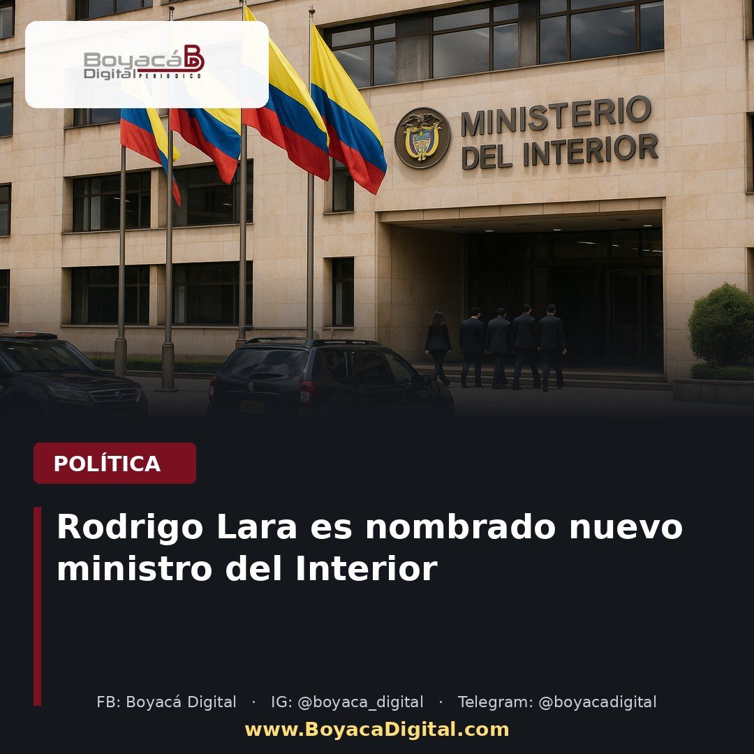 Rodrigo Lara es nombrado nuevo ministro del Interior