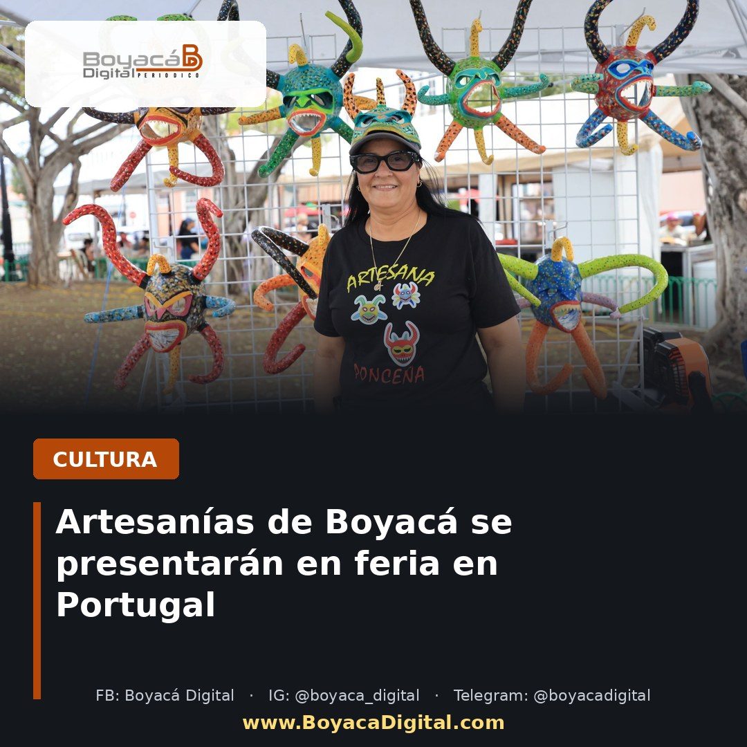 Artesanías de Boyacá se presentarán en feria en Portugal