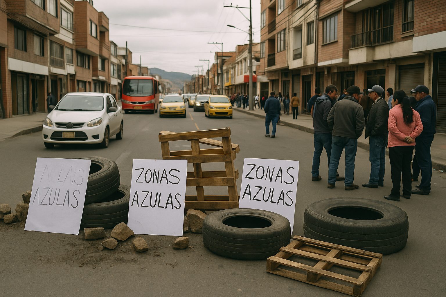 Enfrentamientos en Duitama por oposición a zonas azules