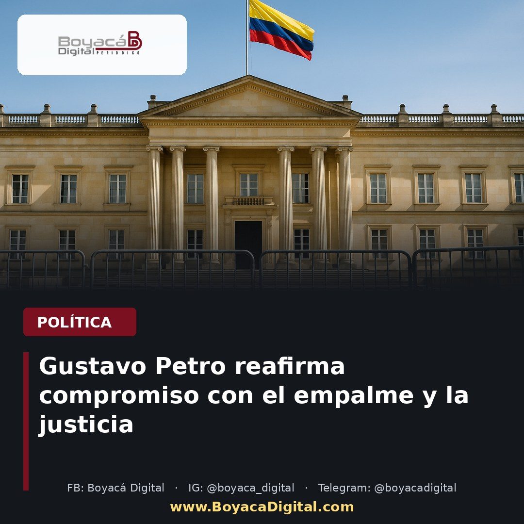 Gustavo Petro reafirma compromiso con el empalme y la justicia