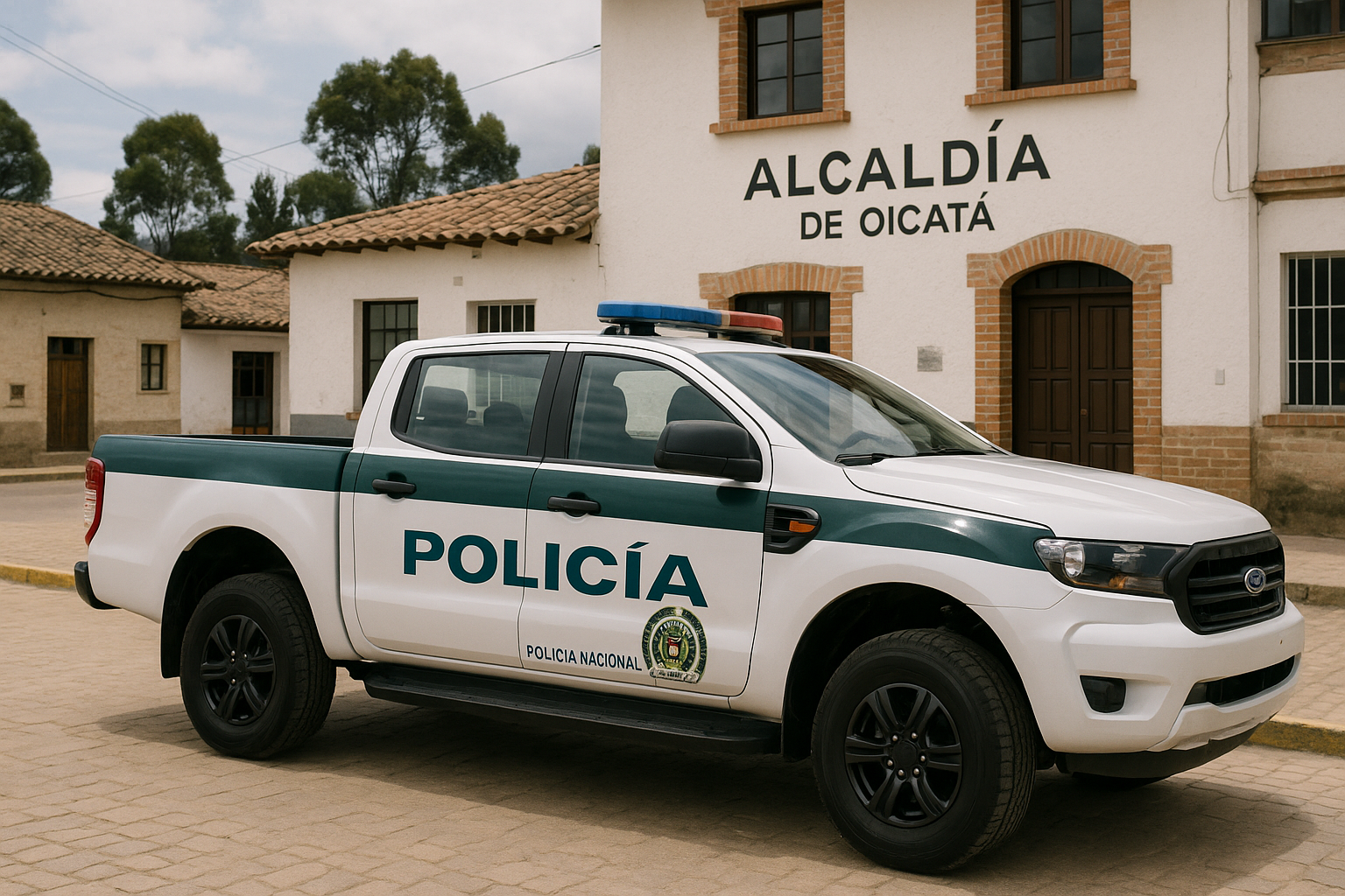 Oicatá recibe nueva patrulla policial para mejorar la seguridad