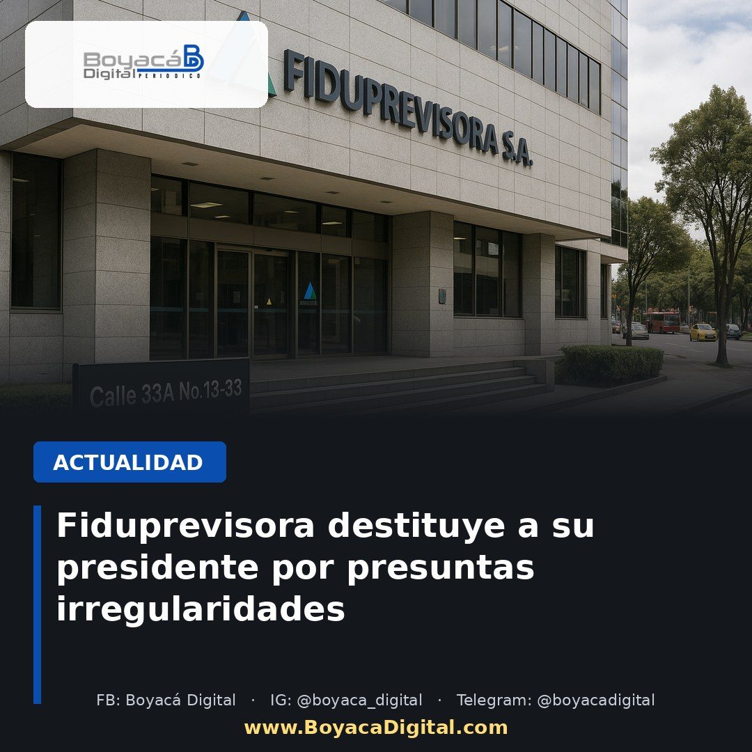 Fiduprevisora destituye a su presidente por presuntas irregularidades