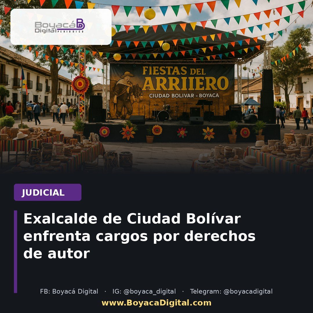 Exalcalde de Ciudad Bolívar enfrenta cargos por derechos de autor