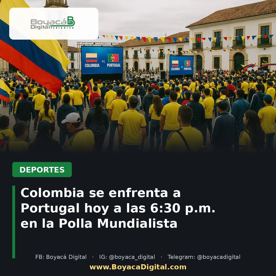 Colombia se enfrenta a Portugal hoy a las 6:30 p.m. en la Polla Mundialista