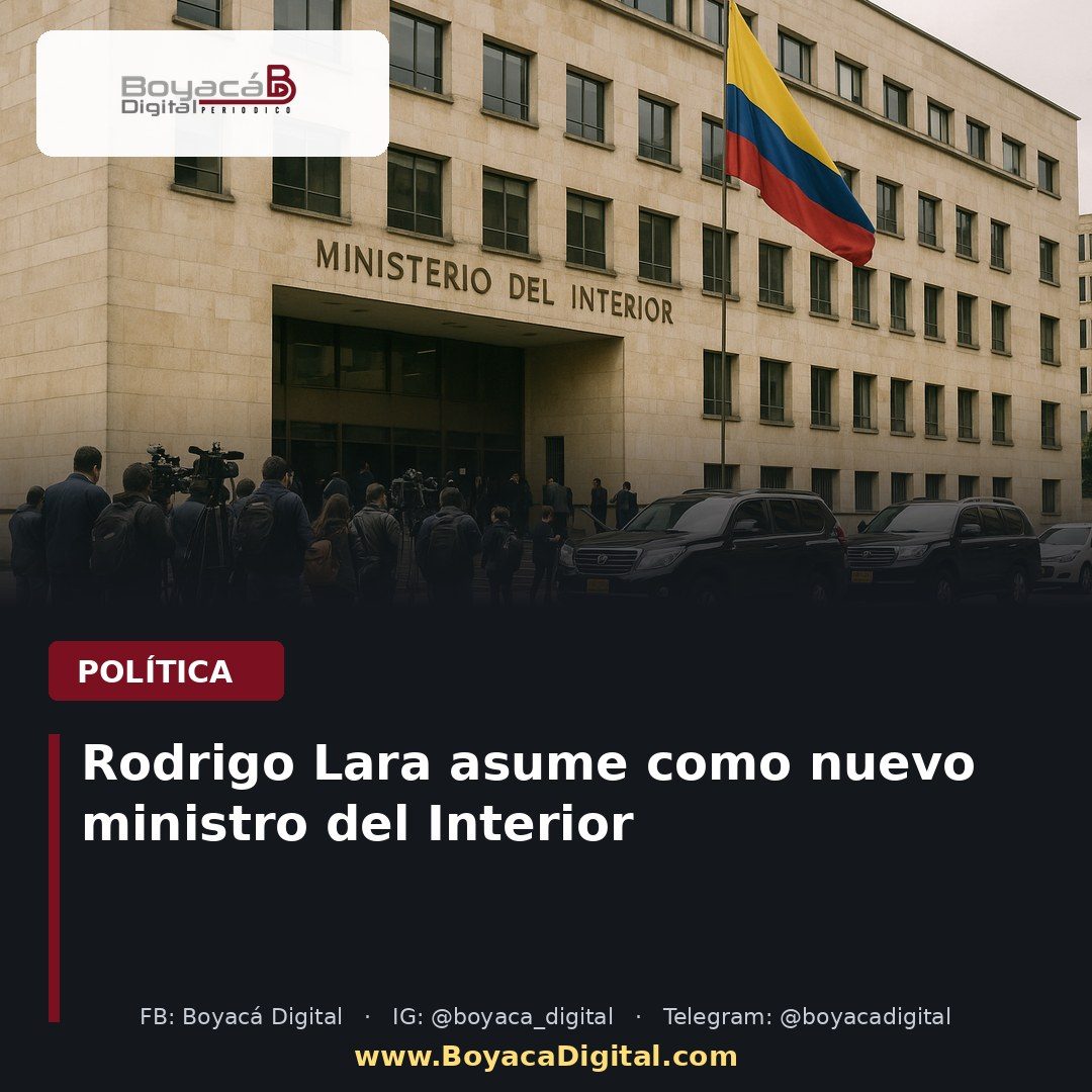 Rodrigo Lara asume como nuevo ministro del Interior