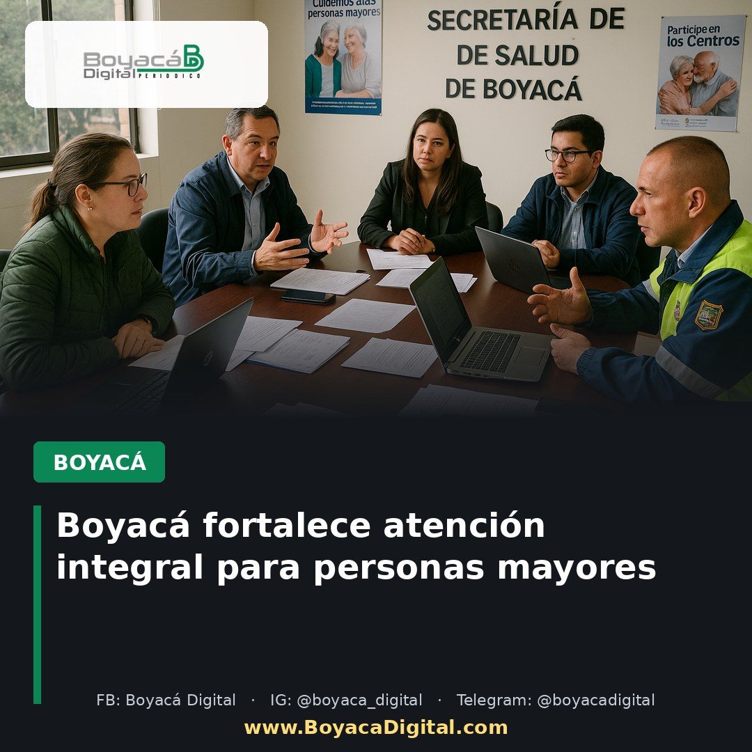 Boyacá fortalece atención integral para personas mayores