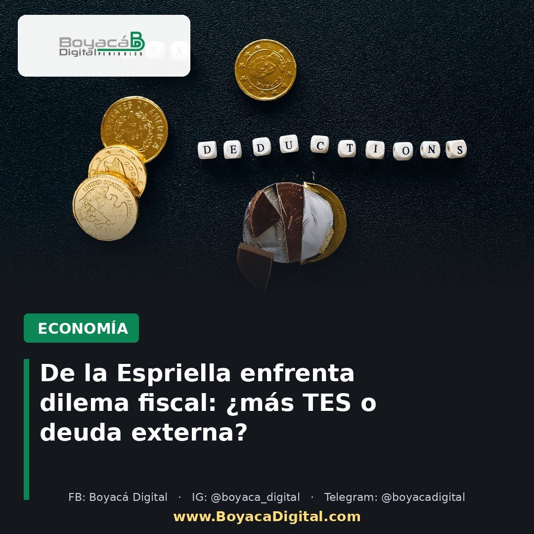De la Espriella enfrenta dilema fiscal: ¿más TES o deuda externa?
