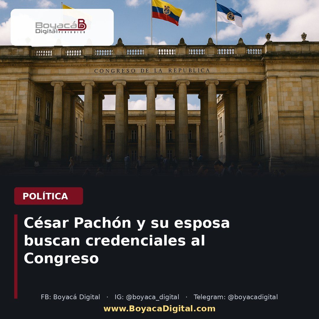 César Pachón y su esposa buscan credenciales al Congreso
