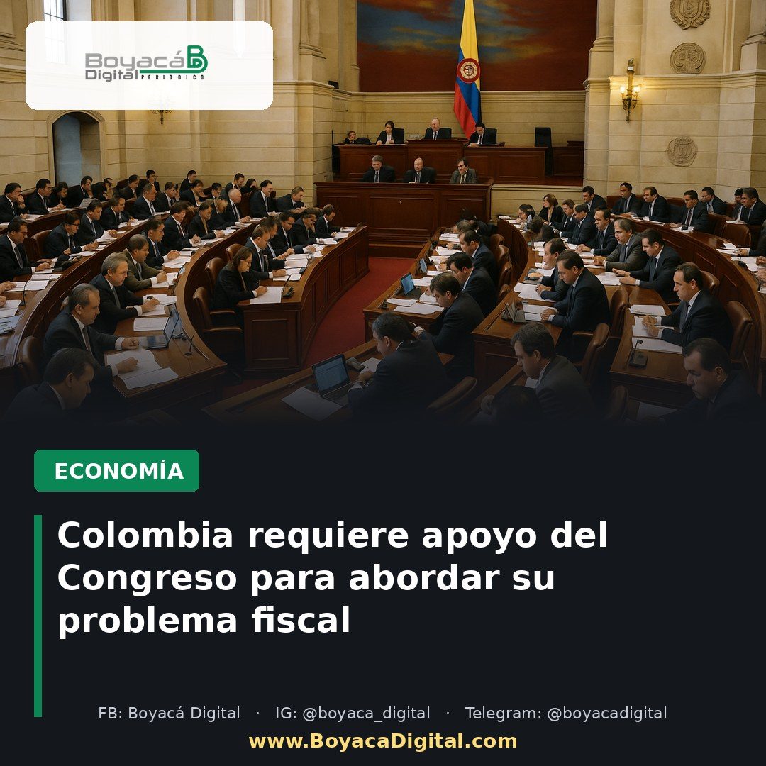 Colombia requiere apoyo del Congreso para abordar su problema fiscal