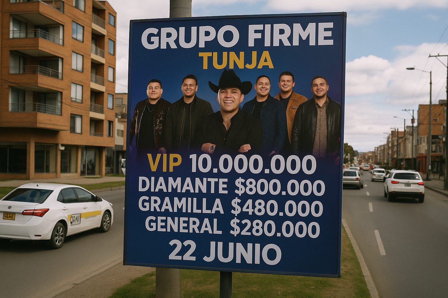 Candidato Gerson Nicolás Cortés critica precios de entradas para concierto en Tunja