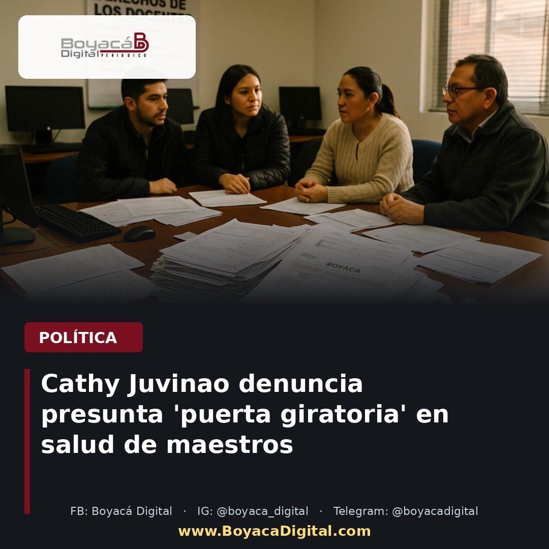 Cathy Juvinao denuncia presunta 'puerta giratoria' en salud de maestros