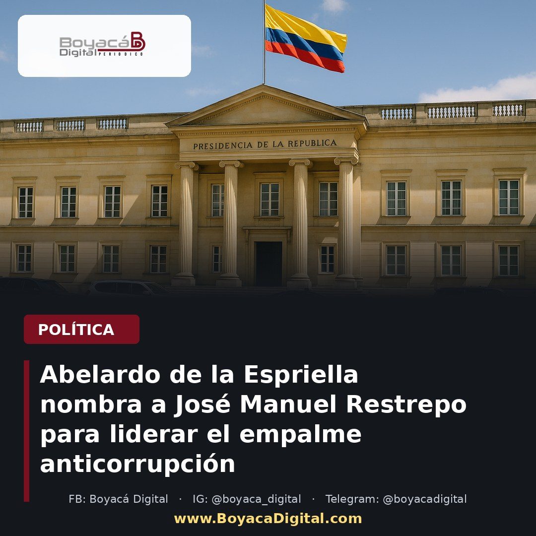 Abelardo de la Espriella nombra a José Manuel Restrepo para liderar el empalme anticorrupción