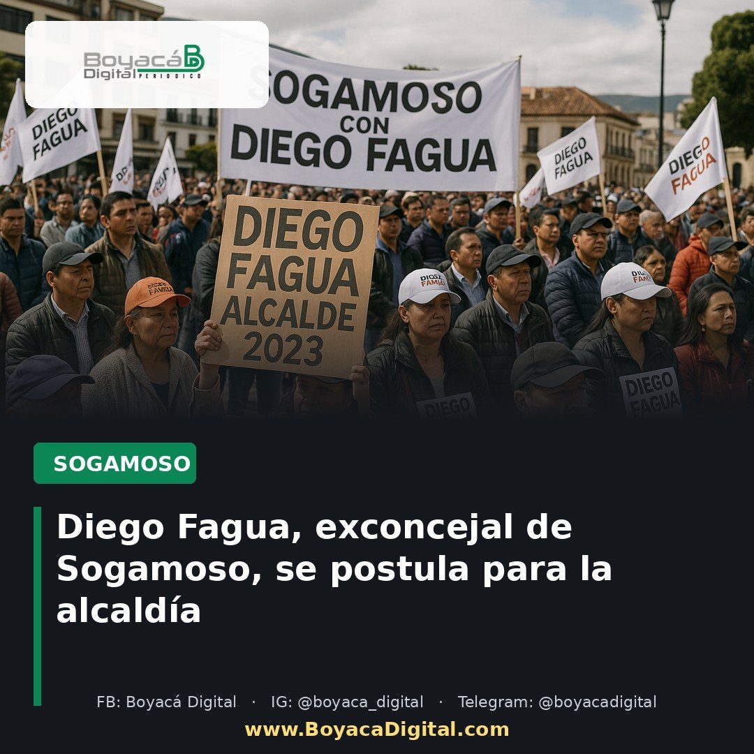 Diego Fagua, exconcejal de Sogamoso, se postula para la alcaldía