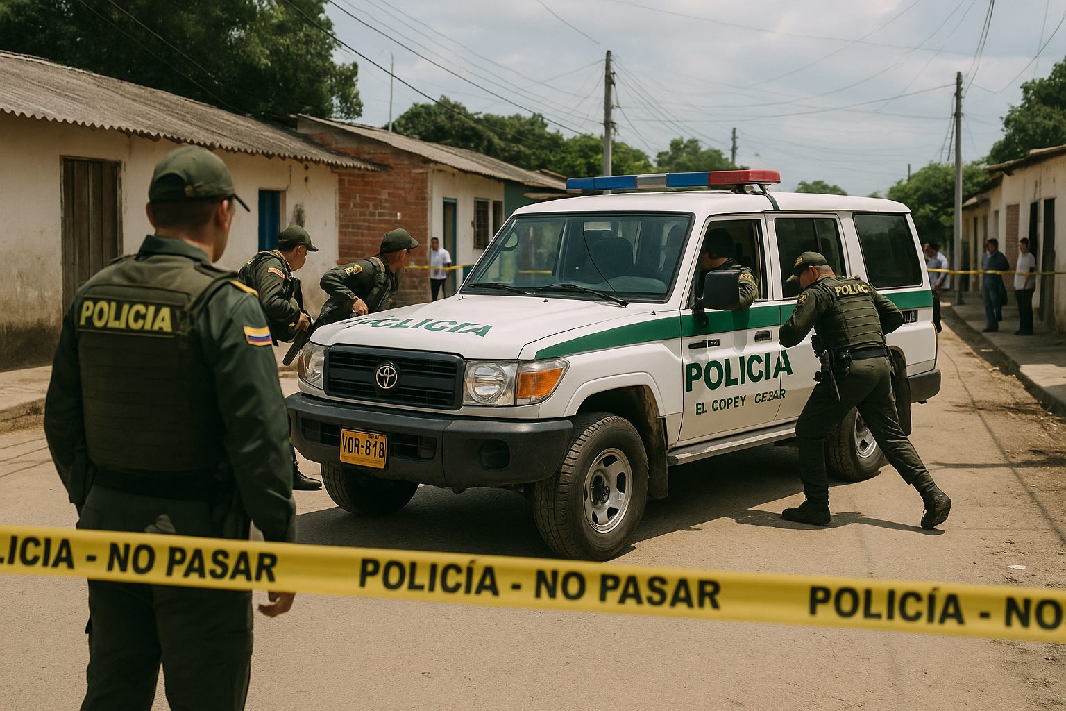 Capturan a tres presuntos extorsionistas en El Copey, Cesar