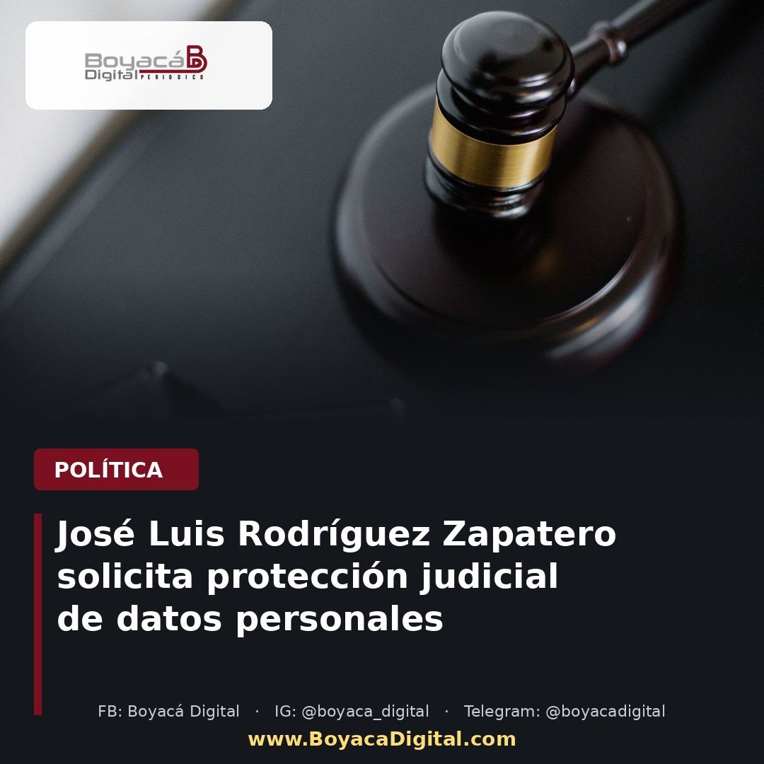 José Luis Rodríguez Zapatero solicita protección judicial de datos personales
