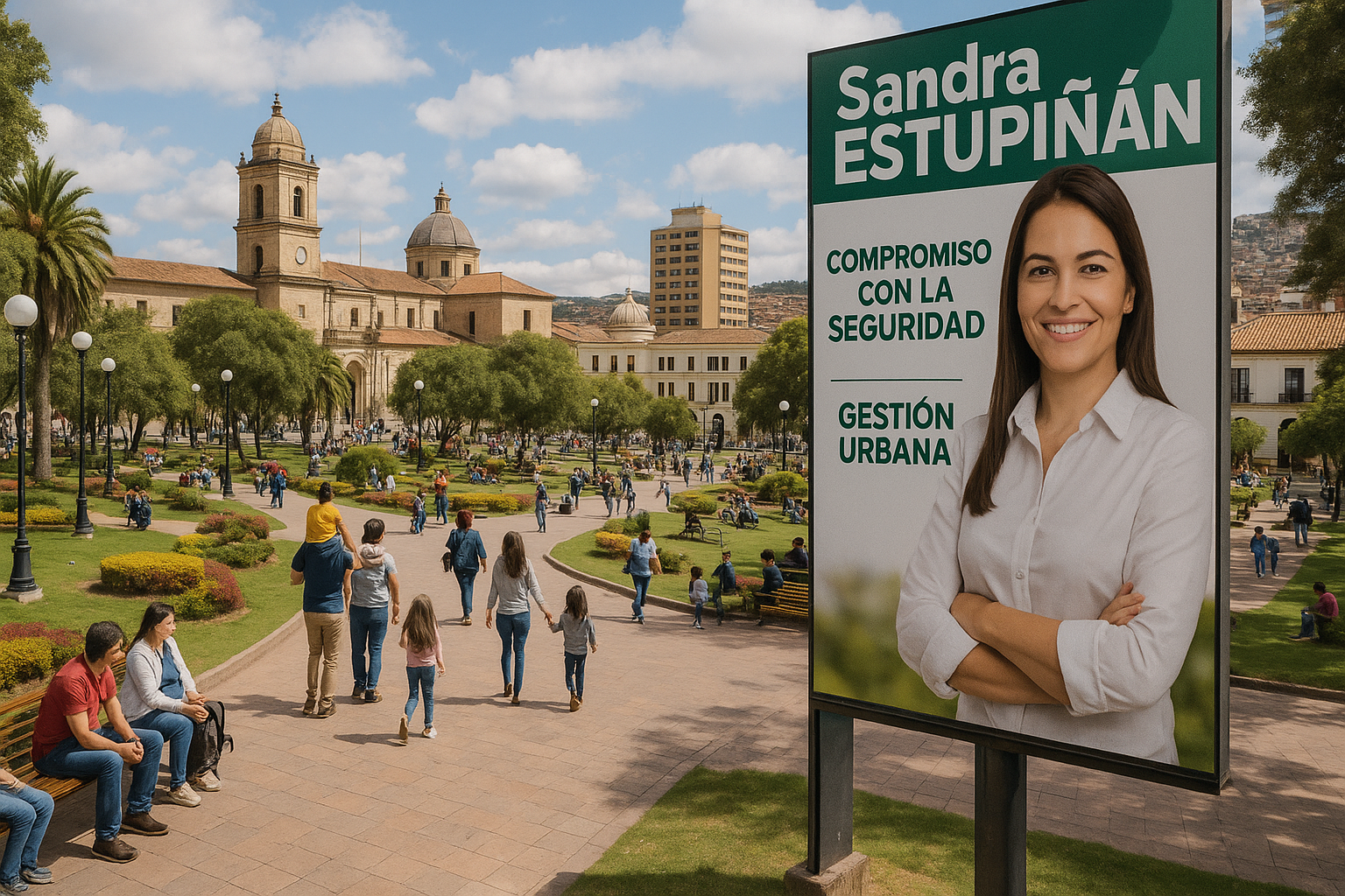Sandra Estupiñán se compromete a mejorar la seguridad en Tunja