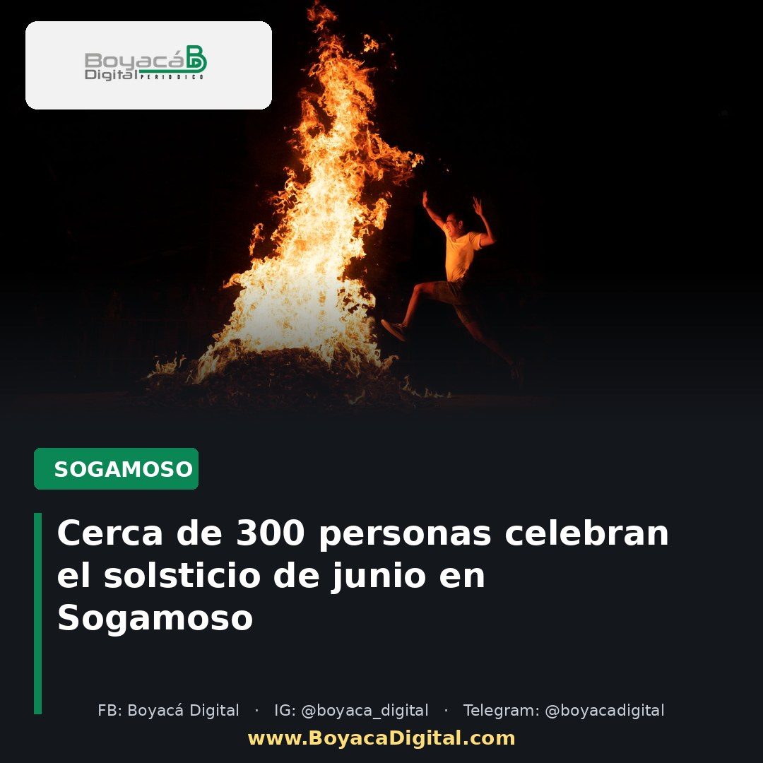 Cerca de 300 personas celebran el solsticio de junio en Sogamoso